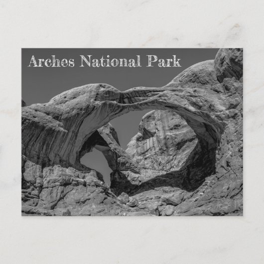 Dubbele boog bij Arches National Park Briefkaart (Voorkant)