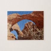 Dubbele boog bij Arches National Park Legpuzzel (Horizontaal)
