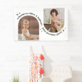 Dubbele boog foto gezamenlijke verjaardag welkom t spandoek (Insitu)