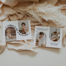 Dubbele boog foto gezamenlijke verjaardagsuitnodig