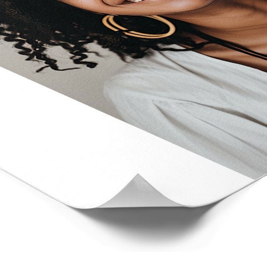 Dubbele boog foto meisje Afstuderen Poster (Hoek)