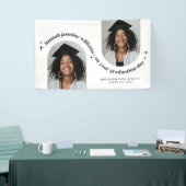 Dubbele boog foto meisje Afstuderen Poster Spandoek (Beurs)