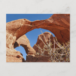 Dubbele boog in Arches National Park Briefkaart