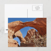 Dubbele boog in Arches National Park Briefkaart (Voorkant / Achterkant)