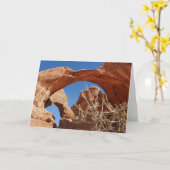 Dubbele boog in Arches National Park Kaart (Gele Bloem)
