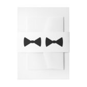 "Dubbele boog Stropdassen" buikbanden Uitnodigingen Wikkel (Voorkant Voorbeeld)