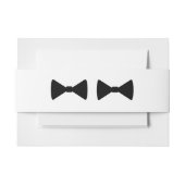 "Dubbele boog Stropdassen" buikbanden Uitnodigingen Wikkel (Voorkant Voorbeeld)