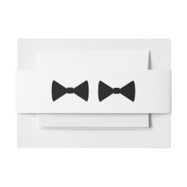 "Dubbele boog Stropdassen" buikbanden Uitnodigingen Wikkel