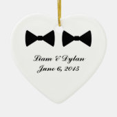 "Dubbele boog Stropdassen" hart Ornament (Voorkant)