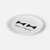 "Dubbele boog Stropdassen" Papieren Borden Papieren Bordje (Gekanteld)