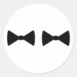 "Dubbele boog Stropdassen" Stickers