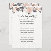 Dubbele Bridal Shower Spellen- Bruidegom Zegt| Lie (Voorkant / Achterkant)