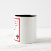 dubbele bridgegrap tweekleurige koffiemok (Center)