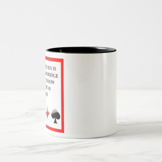 dubbele bridgegrap tweekleurige koffiemok (Center)