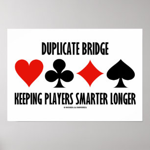 Dubbele brug die spelers slimmer langer houden poster