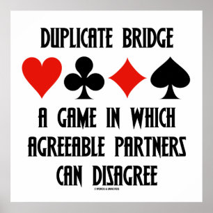 Dubbele brug een spel dat geschikte partners zijn poster