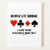 Dubbele brug een spel met intelligente gedachten planner (Achterkant)