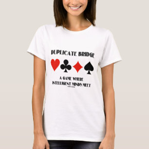Dubbele brug een spel met intelligente gedachten t-shirt