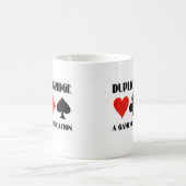 Dubbele brug een spel van mededeling koffiemok (Center)