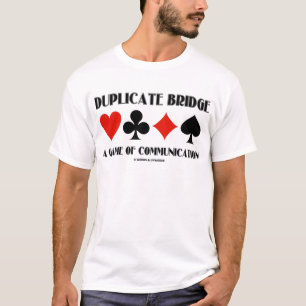 Dubbele brug een spel van mededeling t-shirt