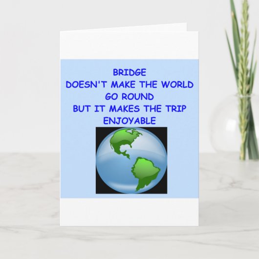 dubbele brug kaart (Voorkant)