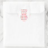 dubbele brug ronde sticker (Tas)