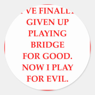 dubbele brug ronde sticker