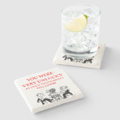 dubbele brug stenen onderzetter (Zijkant)