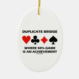 Dubbele brug waar het spel van 50% een verwezenlij keramisch ornament