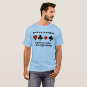 Dubbele brug waar het spel van 50% een verwezenlij t-shirt (Voorkant volledig)