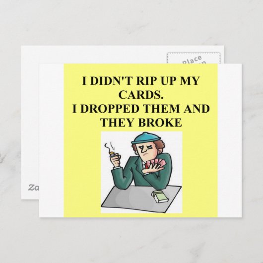 dubbele brugspeler briefkaart (Voorkant / Achterkant)