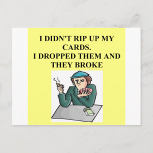 dubbele brugspeler briefkaart