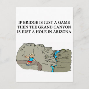 dubbele brugspeler briefkaart