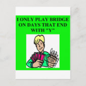 dubbele brugspeler briefkaart (Voorkant)