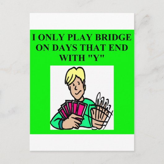 dubbele brugspeler briefkaart (Voorkant)