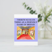 dubbele brugspeler briefkaart (Staand voorkant)