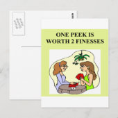 dubbele brugspeler briefkaart (Voorkant / Achterkant)
