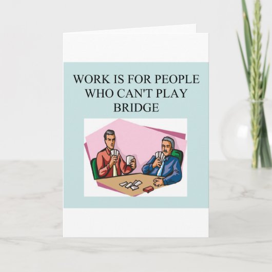 dubbele brugspeler kaart (Voorkant)