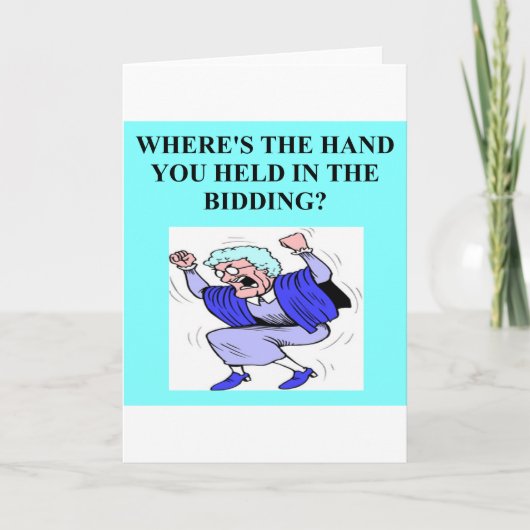 dubbele brugspeler kaart (Voorkant)