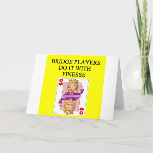 dubbele brugspeler kaart (Voorkant)