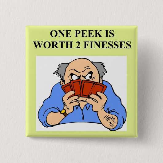 dubbele brugspeler vierkante button 5,1 cm (Voorkant)