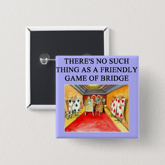 dubbele brugspeler vierkante button 5,1 cm (Voorkant /achterkant)