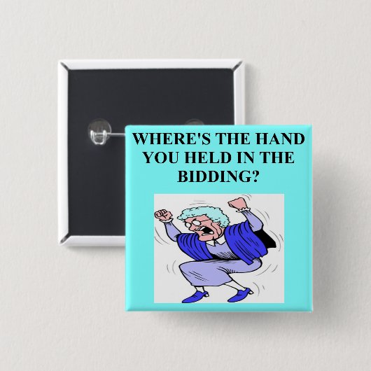 dubbele brugspeler vierkante button 5,1 cm (Voorkant /achterkant)