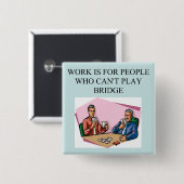 dubbele brugspeler vierkante button 5,1 cm (Voorkant /achterkant)