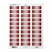 Dubbele bruiloft Ring of Celtic Knot Pattern Red Etiket (Full Sheet)