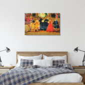 Dubbele bruiloft tussen twee Inca-vrouwen Canvas Afdruk (Insitu (Slaapkamer))