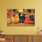 Dubbele bruiloft tussen twee Inca-vrouwen Canvas Afdruk (Insitu (Woonkamer))