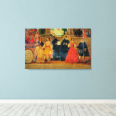 Dubbele bruiloft tussen twee Inca-vrouwen Canvas Afdruk (Insitu (Houten vloer))