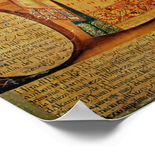 Dubbele bruiloft tussen twee Inca-vrouwen Poster (Hoek)