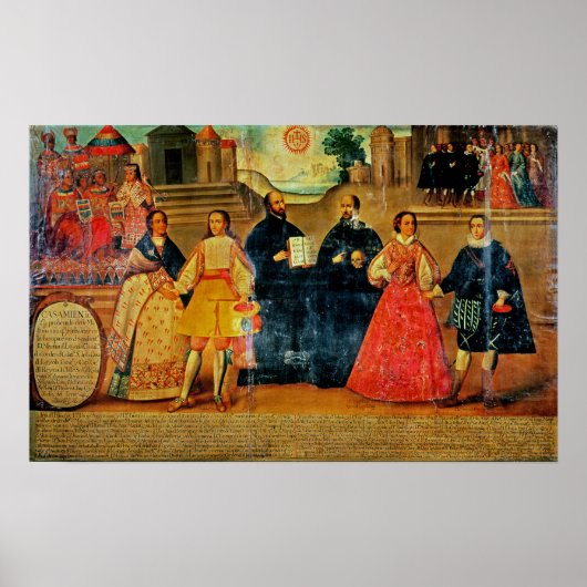 Dubbele bruiloft tussen twee Inca-vrouwen Poster (Voorkant)